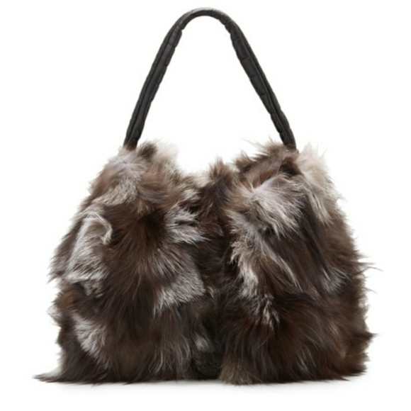 Gorski SILVER FOX FUR SHOULDER BAG - Picture 3 of 7